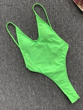 Neon Green One-Piece Swimsuit